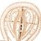 Baxton Studio Fedra Modern Bohemian Natural Brown Rattan Peacock Accent Chair 226-13118-ZORO - alternate 3